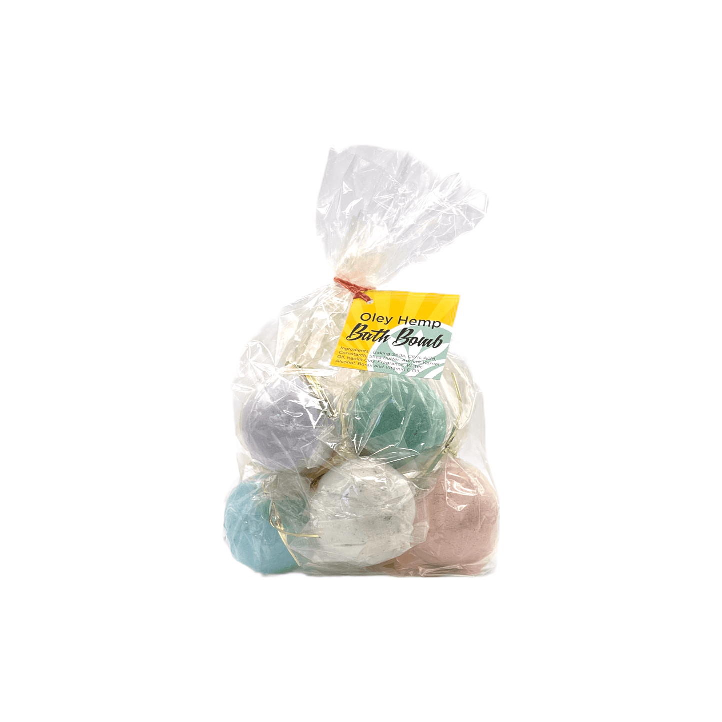 All Natural Bath Bombs (6 Pack) - Oley Hemp